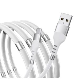 Cavo USB con Calamite Auto Avvolgente Newtop CU23 - Organizza la Tua Scrivania Type C